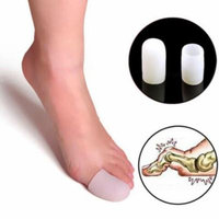 1 Pair Protector Silicone Gel Toe Protector Caps Hammer Claw Blisters Corns Pain Relief