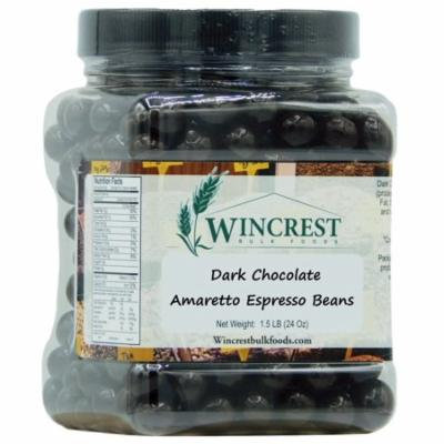 Dark Chocolate Amaretto Espresso Beans - 1.5 Lb Container