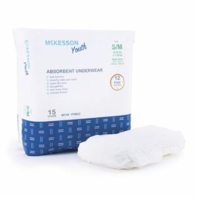 McKesson Absorbent Underwear - YPMEDCS - Small / Medium, 60 Each / Case