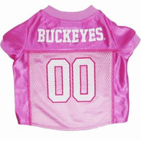 Pets First College Ohio State Buckeyes Pet Pink Jersey, 4 Sizes Available