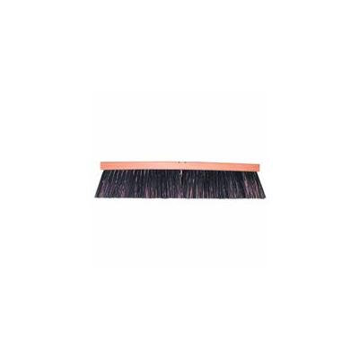 Heavy-Duty Street Brooms, 24 in Hardwood Block, 4 1/4 in Trim L, Blue Plastic, Sold As 1 Each