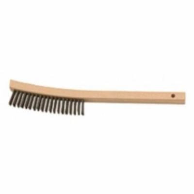 Laitner 941 Wire Scratch Brush, 3 X 19 Row Curved Bristles, 14