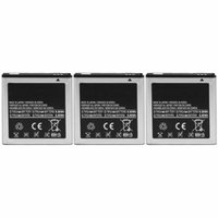 Replacement Battery 1800mAh for Samsung GALAXY S2 Virgin Mobile / SPH-D710AAABST Phone Models - 3 Pack