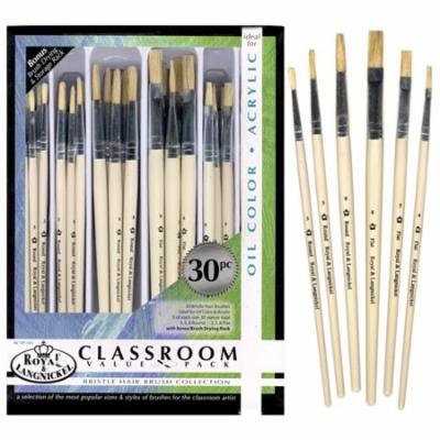 Royal & Langnickel Classroom Value Pack Bristle Hair Brush Collection