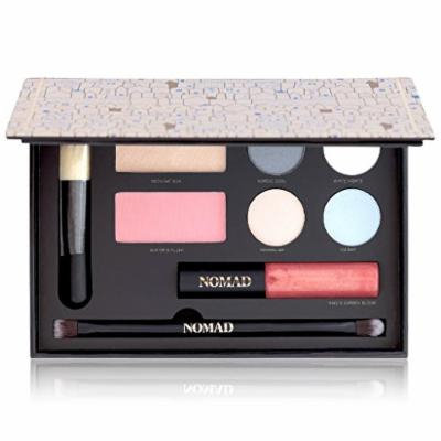 NOMAD x Stockholm All-In-One Makeup Palette with Face Brush, Highlighter, Blush, Eyeshadows, Lipbalm & Eye Brush