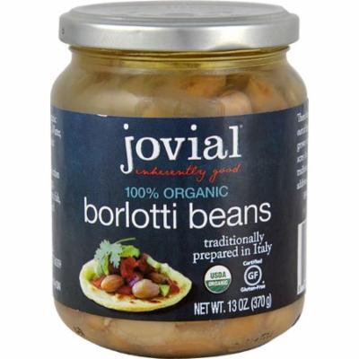 Jovial Organic Borlotti Beans -- 13 oz pack of 6