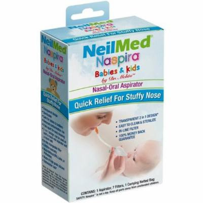 NeilMed Naspira Babies & Kids Nasal-Oral Aspirator Kit 1 ea (Pack of 4)