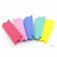 100 Pairs 4-Hole Pedicure Toe Separator for Salon Nail Spa - 7mm thick 7₵/Pair