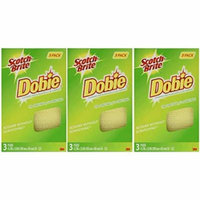 Scotch-Brite Dobie All Purpose Pads, 3-Count (Pack of 3) Total 9 Pads