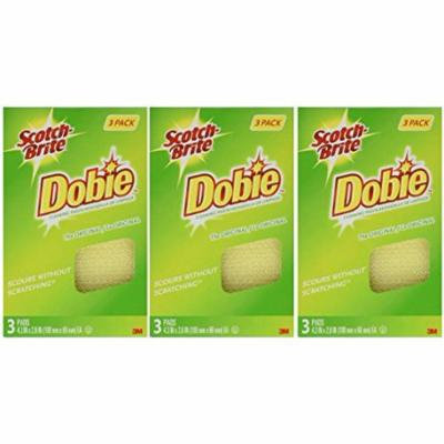 Scotch-Brite Dobie All Purpose Pads, 3-Count (Pack of 3) Total 9 Pads