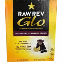 Raw Revolution Gloâ„¢ Bar with Raw Superfoods Dark Chocolate Espresso Crunch -- 12 Bars pack of 3