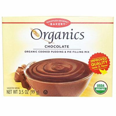 European Gourmet Bakery, Organics, Cooked Pudding & Pie Filling Mix, Chocolate, 3.5 oz pack of 2