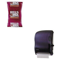 KITOFX01101SJMT1100TBK - Value Kit - Hills Bros. Original Coffee (OFX01101) and San Jamar Lever Roll Towel Dispenser w/o Transfer Mechanism (SJMT1100TBK)
