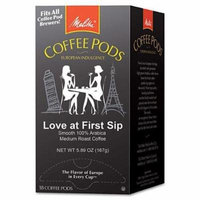 MELITTA USA 75415 Coffee Pods, Love at First Sip (Medium Roast), 18 Pods/Box