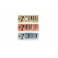 W7 Colour Me Nude, Beat It Natural Nudes & Smokin' Shades Eye Shadow Palette Set