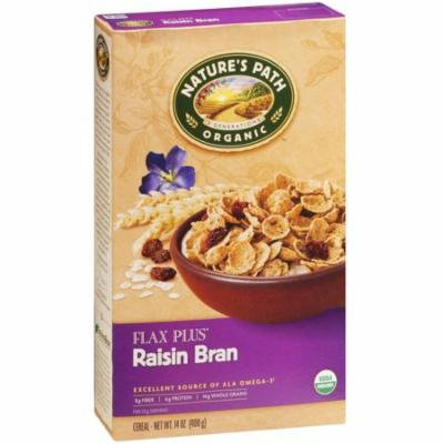 Nature's Path Organic Flax Plus Raisin Bran Cereal, 14 oz, (Pack of 12)