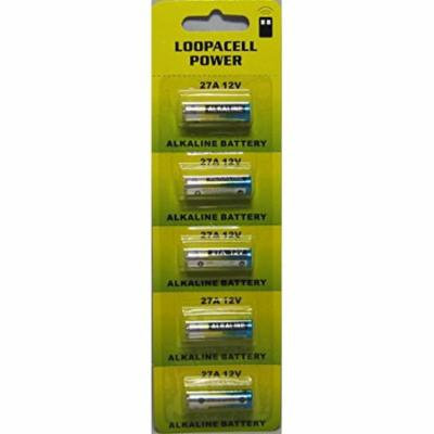 Loopacell 12 Volt Alkaline Alarm Remote Battery MN27/A27 5 Pack
