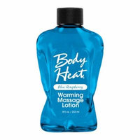 Body Heat Warming Massage Lotion - Blue Raspberry - 8 oz