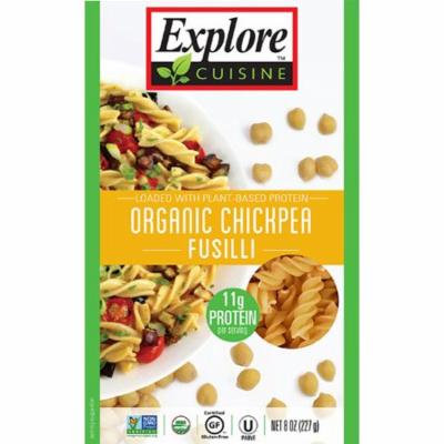 Explore Cuisine Organic Chickpea Fusilli -- 8 oz pack of 4