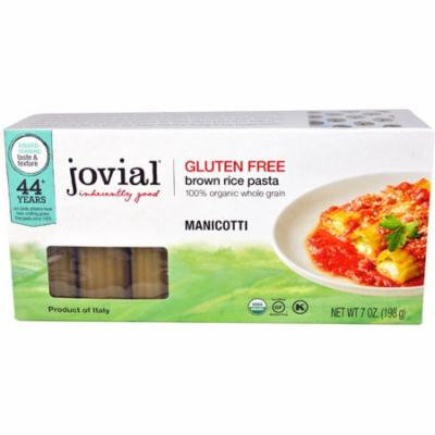 Jovial Gluten Free Brown Rice Pasta Manicotti -- 7 oz pack of 12