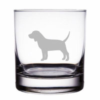 Beagle Dog Breed Engraved 10 oz Rock Glass