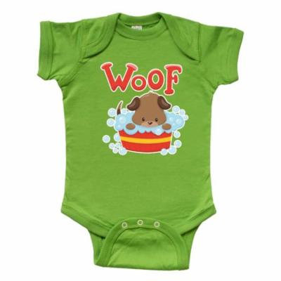 Dog in Bath Bucket Infant Creeper