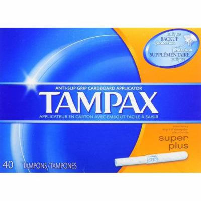 Tampax Tampons With Cardboard Applicator Super Plus 40 Ea 1 Pack 2