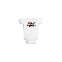 Lil Shirts I Love My Big Brother~3-6 Months / White