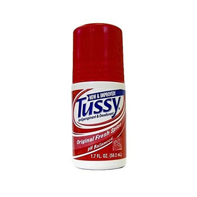 Tussy Anti-perspirant Deodorant Roll-on Original + FREE Assorted Purse Kit/Cosmetic Bag Bonus Gift