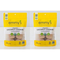 Emmy's Organics Lemon Ginger Coconut Cookies, 6 Oz. (Pack of 2)