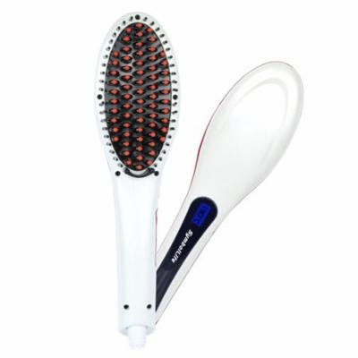 Coastacloud Electric Digital Hair Straightening Brush Straightener Comb with Security Certificate,Fast Natural Straight Hair Styling ,Anti-Scald,Massage Straightening Irons US plug