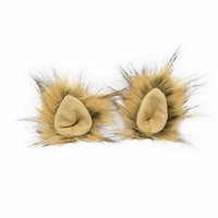 Kritter Klips Handcrafted Realistic Clip-On Hair Accessories- Blonde Wildcat Ears