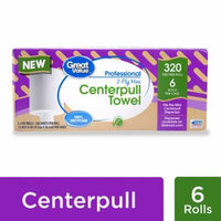 Great Value Professional 2-Ply Mini Centerpull Paper Towel Rolls, 6 Rolls, 320 ft.