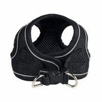 Hip Doggie HD-6EZMBK-L Large EZ Reflective Sports Mesh Harness - Black