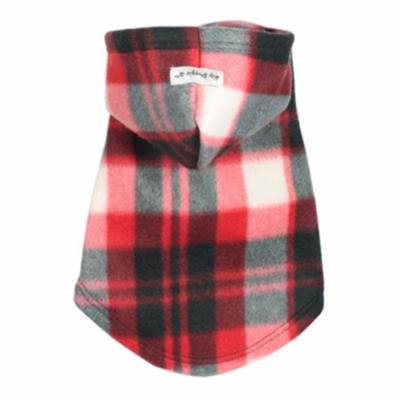 Hip Doggie HD-7PFRP-S Small Tiger Fleece Hoodie - Red