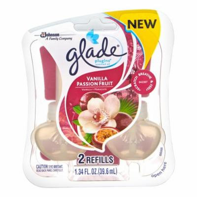 Glade Plug In Refill, Vanilla Passion Fruit, 1.34 Fl. Oz. (Pack of 2)