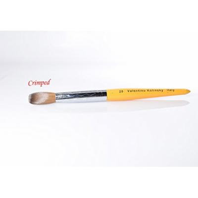 Valentino - Acrylic Nail Brush for Acrylic Powder Manicure Pedicure (Size #20 Crimped)