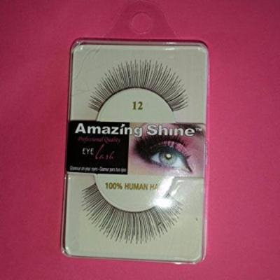 Amazing Shine Human Hair False Eyelashes - 12