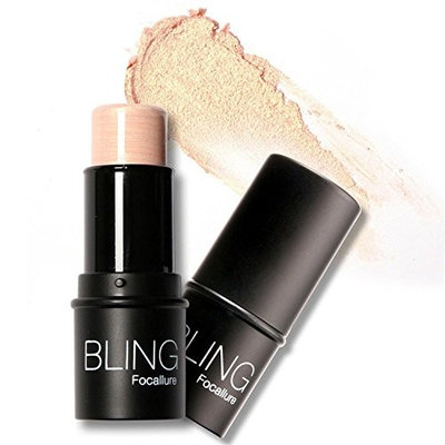 Jingjing1 Shimmer Powder Cream Shadow Highlighting Waterproof Face Eyes Makeup Cosmetics Highlighter Stick (02 G