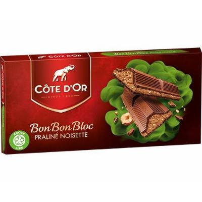 Cote d'or Bonbonbloc Praliné Noisette 200 gram (3 pack)