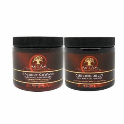 As I Am Coconut Cowash Cleansing Conditioner & Curling Jelly 16oz