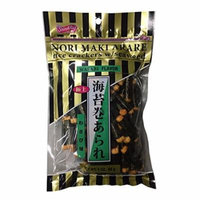 Nori Maki Arare Rice Crackers with Seaweed Wasabi Flavor 3 oz per Pack (1 Pack)