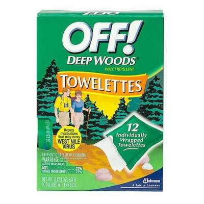 Deep Woods Off! Insect Repellent Towelettes 12.0 ea(pack of 1)