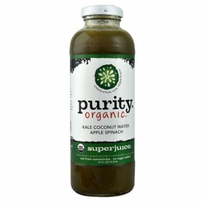 Purity Organic Superjuice Kale Coconut Water Apple Spinach -- 14 fl oz pack of 3