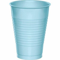 Hoffmaster Group 28157071 12 oz Plastic Cups, Pastel Blue - 20 per Case - Case of 12