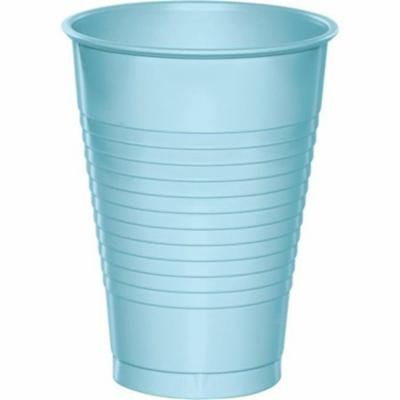 Hoffmaster Group 28157071 12 oz Plastic Cups, Pastel Blue - 20 per Case - Case of 12