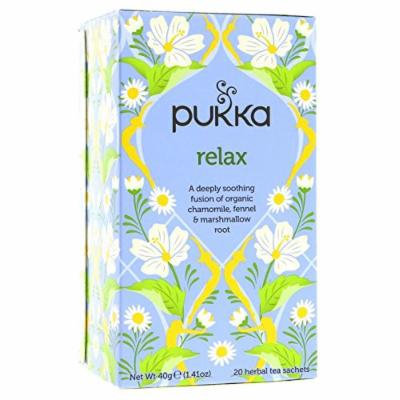 (4 PACK) - Pukka Relax Tea| 20 Bags |4 PACK - SUPER SAVER - SAVE MONEY
