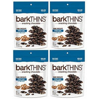 BarkThins Snacking Chocolate 4.7oz (Dark Chocolate Pretzel, 4 Pack)
