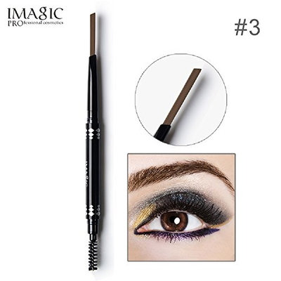 1PCS IMAGIC Brand Makeup Eyebrow Automatic Pro Waterproof Pencil Makeup 5 Style Paint Eyebrow Pencil Cosmetics Brow Eye Liner Tools (CARAMEL)
