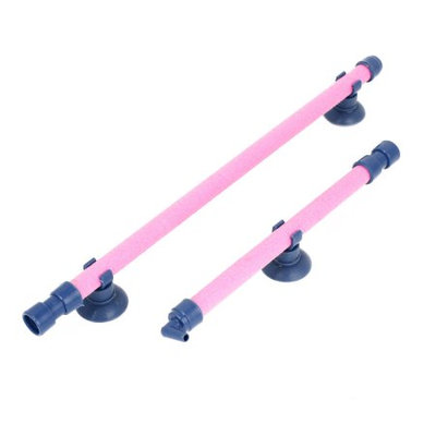 Aquarium Fish Tank Air Stone Diffuses Bubble Wall Tube Pink 14